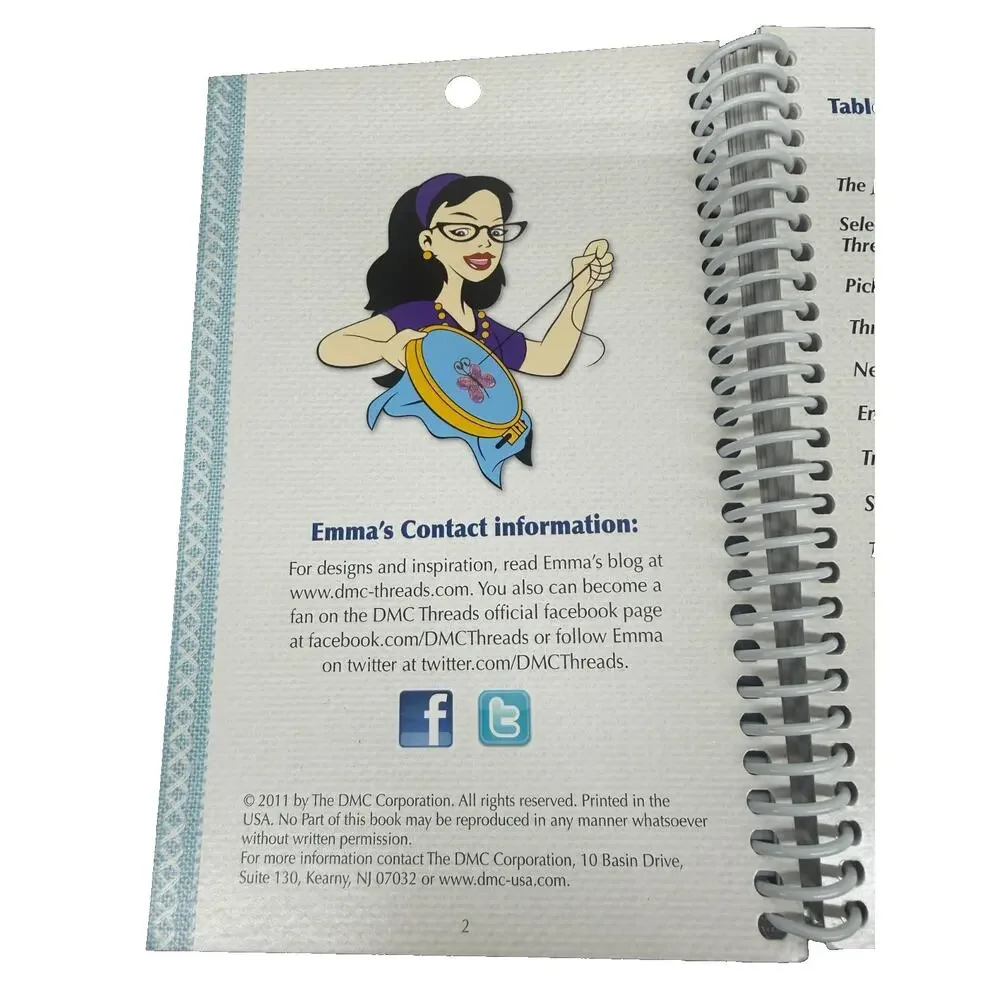 2011 DMC Emma Broidery's Embroidery Stitch Tool, 18 Stitches Fully Explained